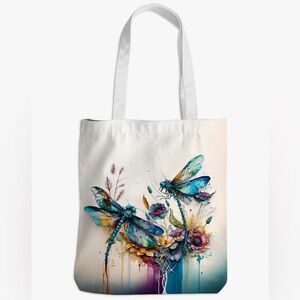 Colorful Dragonfly Tote Bag